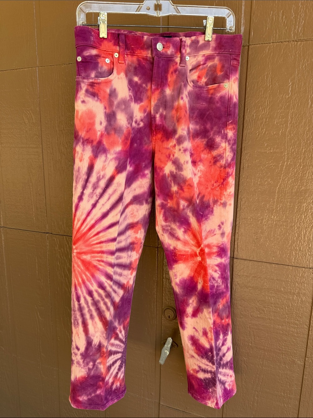 GAP Tie-Dye Straight Leg Jeans